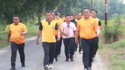 Kapolres Batu Bara Ajak Personel Jaga Kesehatan Lewat Jalan Santai
