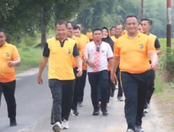 Kapolres Batu Bara Ajak Personel Jaga Kesehatan Lewat Jalan Santai