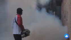 P2P Dinkes PPKB Batu Bara dan Puskesmas Petatal Lakukan Fogging di Desa Sei Muka