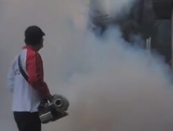 P2P Dinkes PPKB Batu Bara dan Puskesmas Petatal Lakukan Fogging di Desa Sei Muka