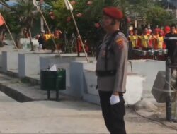 Bhabinkamtibmas Polsek Indrapura Jadi Komandan Upacara HUT ke-80 RI