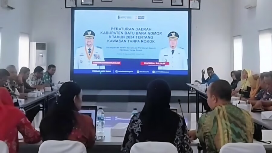 Kepala Dinas Kesehatan P2KB dr Deni Syahputra Mengikuti Sosialisasi KTR, Kamis (21/8/2025)