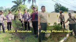 Polsek Jajaran Polres Tanam Pohon di Sekitar Mako