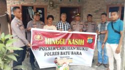 Kapolsek Labuhan Ruku Terus Perhatian Warga Lewat Bantuan Sembako