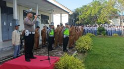 Kamsel Satlantas Jadi Inspektur Upacara di Sekolah, Sosialisasi Tertib Berlalu Lintas