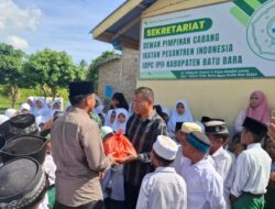Wujud Kepedulian, Sat Intelkam Polres Batu Bara Berbagi ke Pondok Pesantren