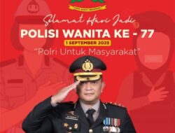 Kapolres Batubara Ucapkan Selamat HUT Polwan ke-77