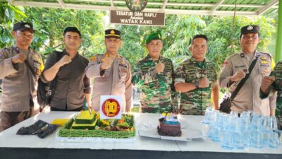 Kapolsek Lima Puluh Ucapkan Selamat HUT ke-80 TNI, Tegaskan Semangat Sinergitas TNI-Polri