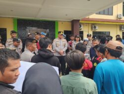 PB FMPP Sumut Sampaikan Sikap di Depan Mapolres Batubara, Kapolres Sambut Baik