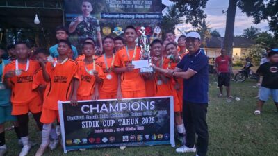 Festival Sepak Bola U-11 dan U-12 Sidik Cup, Kadis Disparpora: Wadah Pembinaan Generasi Muda
