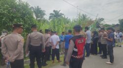 Polsek Lima Puluh Kawal Proses Eksekusi Tanah, Pastikan Berjalan Aman dan Kondusif