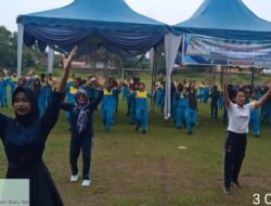 Dinas Kesehatan P2KB Ajak Pelajar Senam Sehat Bersama