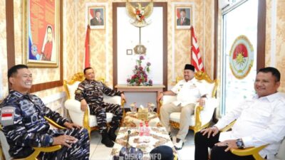 Komandan Kodaeral I Perkuat Kerja Sama Maritim Bersama Pemerintah Daerah di Lanal Tanjung Balai Asahan