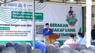 Bupati Batubara Luncurkan Gerakan Wakaf Uang ASN Kemenag, Dorong  Berwakaf untuk Kemaslahatan Umat