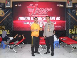 Hari Jadi Humas Polri ke-74, Humas Polres Batu Bara Gelar Donor Darah
