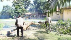 Polsek Indrapura Akan Dibangun Dapur SPPG, Kapolsek Persiapkan Lahan