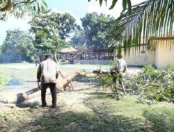 Polsek Indrapura Akan Dibangun Dapur SPPG, Kapolsek Persiapkan Lahan