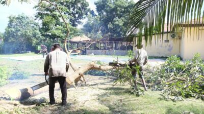 Polsek Indrapura Akan Dibangun Dapur SPPG, Kapolsek Persiapkan Lahan