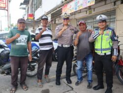 Polantas Menyapa Warga, Menghimbau Tertib Berlalu Lintas