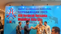 Komitmen Tingkatkan Kapasitas ASN, Bupati Baharuddin Hadiri Rakornas Kepegawaian BKN 2025