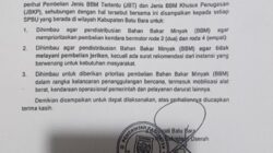 Bupati Batu Bara Terbitkan Surat Edaran Soal Pendistribusian BBM