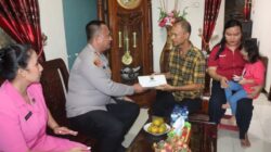 Anjangsana Rangkai Natal, Kapolres Berikan Bantuan Berupa Sembako & Tali Asih