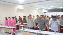 Untuk Mendoakan Saudara Kita Korban Bencana Banjir, Kapolres Berdoa Bersama & Sholat Ghaib