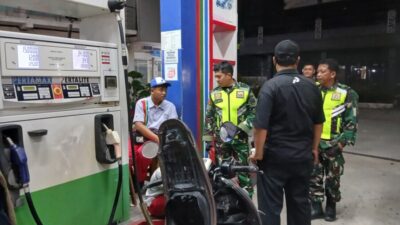 Dandim 0208/Asahan Lakukan Monitoring SPBU di Kota Kisaran Terkait Antrian Panjang BBM