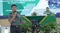 Komandan Kodim 0208/Asahan Hadiri Pertemuan Gabungan Persit KCK Cabang XXXV