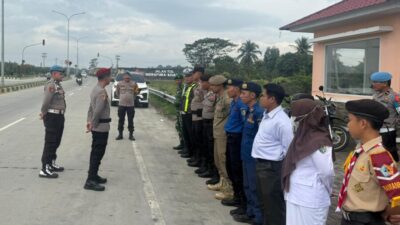 Cek Pos Yan 2, Kanit Reskrim Lima Puluh Pastikan Personel Siap Siaga
