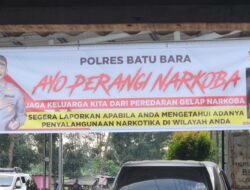 Polres Batubara Gencarkan Edukasi Bahaya Narkoba Melalui Media Spanduk