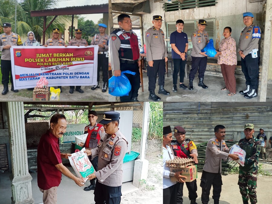 Kapolsek AKP Salomo Sagala, AKP A.H Sagala. Kompol Cecep Suhendra dan AKP Rahmad R Hutagaol, Jumat (27/2/2026)