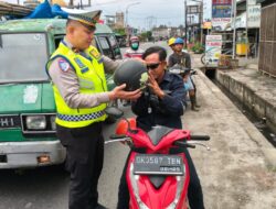 Ops Keselamatan Toba 2026 Hari Kedua, Satlantas Tegaskan Pengendara Wajib Gunakan Helm
