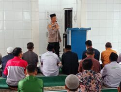 Sambangi Masjid Taqwa, Kapolsek Jalin Silaturahmi Serta Pesan Kamtibmas