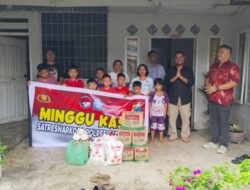 Minggu Kasi, Satresnarkoba Sentuh Hati Anak Yatim di Panti Asuhan Rumah Kasih Gunung Sion