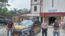Rutin Setiap Minggu, Personel Polres Laksanakan Pengamanan Rumah Ibadah Kaum Nasrani