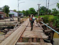 Kodam I/BB Bersama Pemkab Batubara Bangun Jembatan Bailey di Sei Buah Keras