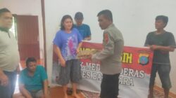 Kapolsek Medang Deras Peduli, Minggu Kasi Berbagi Sembako