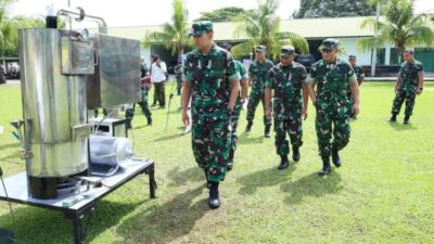 Pangdam I/BB Tinjau Alat Insinerator, Produksi Paving Block dan Genteng di Bengrah Medan
