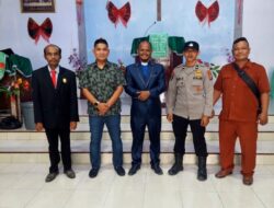 Minggu Kasih, Kanit Reskrim Salurkan Bantuan Material untuk Pembangunan Gereja