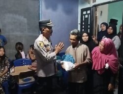 Wujud Kepedulian, Kapolsek Medang Deras Bantu Keluarga Korban Tenggelam