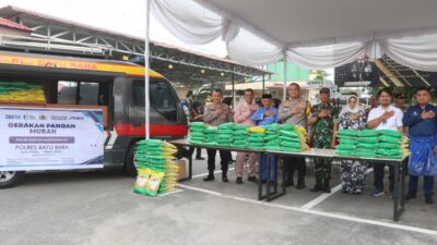 Gerakan Pangan Murah, Polres Batubara Sediakan Pasar Murah