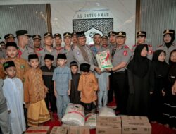 Hangatkan Ramadhan, 100 Siswa SIP Polda Sumut Santuni Santri Ponpes Al Istiqomah