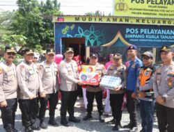 Kapolres Batu Bara Cek Pos Pam, Bhayangkari Hadir Berikan Dukungan Moril