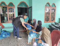 Jelang Idulfitri, Kanit Paminal Polres Batu Bara Salurkan Sembako untuk Warga