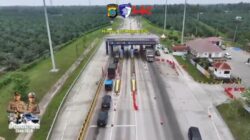 Jelang H-1 Idul Fitri Masi Kondusif Terpantau Lewat Udara  Arus Lalu Lintas Tol Lima Puluh