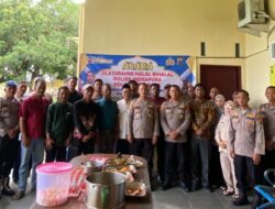 Halal Bi Halal Polsek Indrapura, Wujudkan Kedekatan Polisi dengan Masyarakat