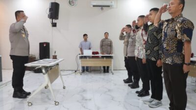 49 Calon Anggota Polri Ikuti Penandatanganan Pakta Integritas dan Pengambilan Sumpah Penerimaan T.A. 2026