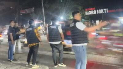Tim Polres Batubara Siaga Malam Takbiran, Jalinsum Ditertibkan