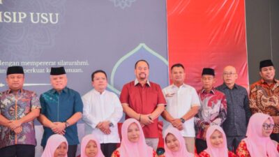 Bupati Batu Bara Hadiri Halalbihalal Yayasan Gerakan Sumut Bergiat dan IKA MSP FISIP USU